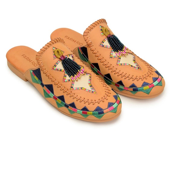 Farm Rio Colorful Stars Flat Mule - Picture 1 of 7